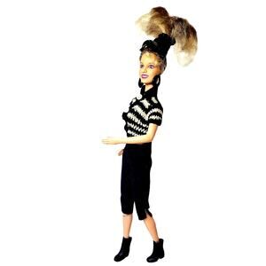 1999 Vintage Britney Spears in Black & White Barbie Doll